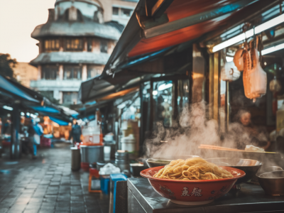 How to stitch a 90-minute dawn shoot across taipei's dihua street markets to capture wet stalls and noodle steam