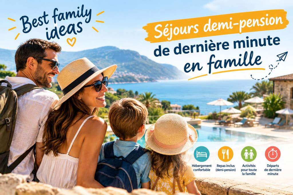 Best family ideas: séjours demi-pension de dernière minute en famille