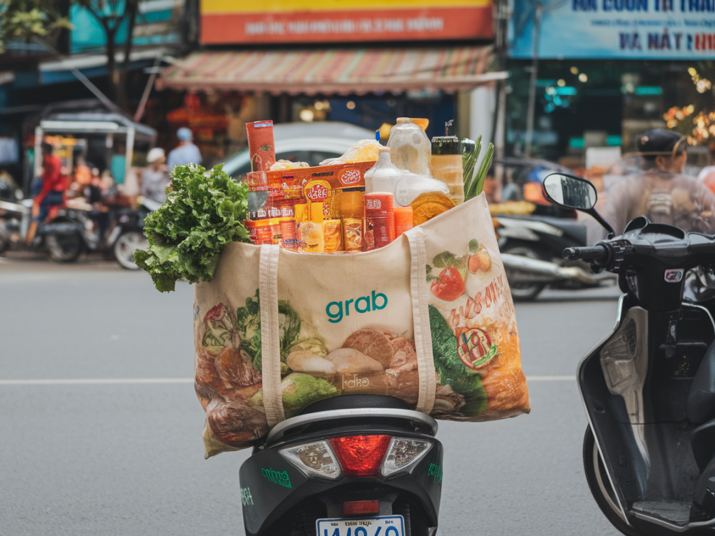 how to build a budget-friendly all-day food loop in ho chi minh city using Grab motorbike taxis and cash