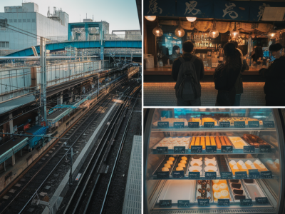 A packed day using Tokyo's Pasmo and Suica cards to hop between depachika treats and hidden standing bars